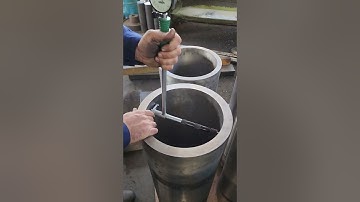 cylinder liner inside bore dimension check using Bore gauge #shorts