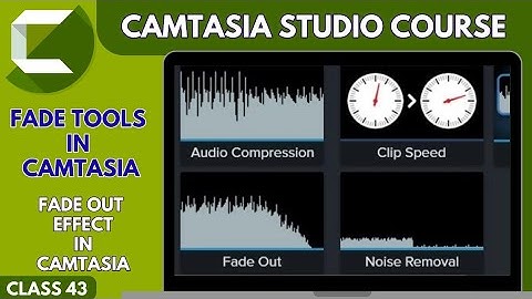 How to add Fade Out Effect to your audio in Camtasia : Fade in & Fade out Audio Effect 