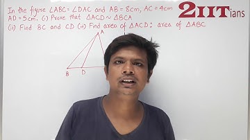 SIMILARITY Exercise 13.3 Q14 Class X ICSE | IIT  ABCD is a trapezium in which DC is parallel to AB.