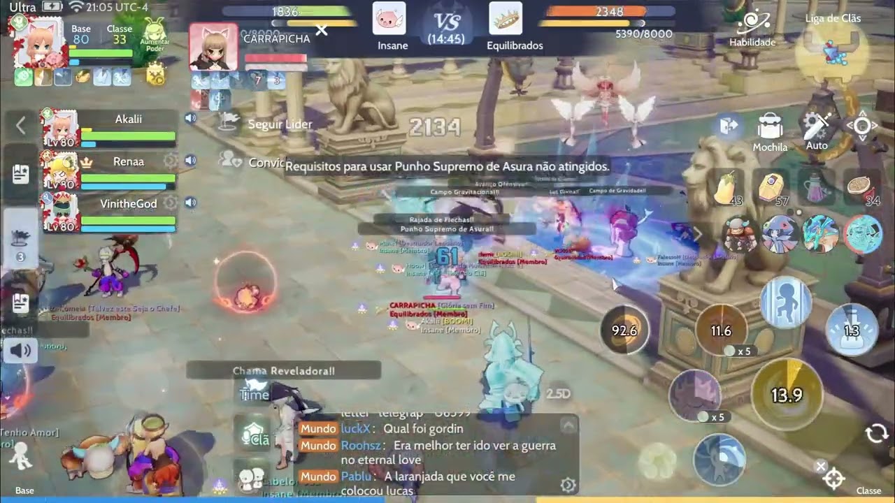 Akalii Monk 205k . GVG INSANE VS EQUILIBRADOS