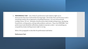 Understanding the Performance Assessment Project