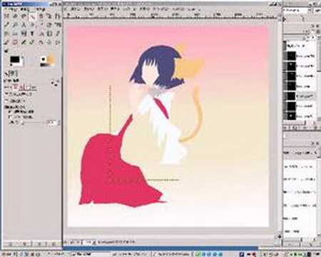 Drawing ANIME art with the Gimp #2 (3 of 6)