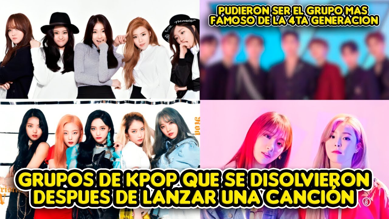 Grupos De Kpop Que Se Disolvieron