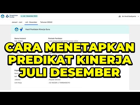 CARA PENETAPAN PREDIKAT