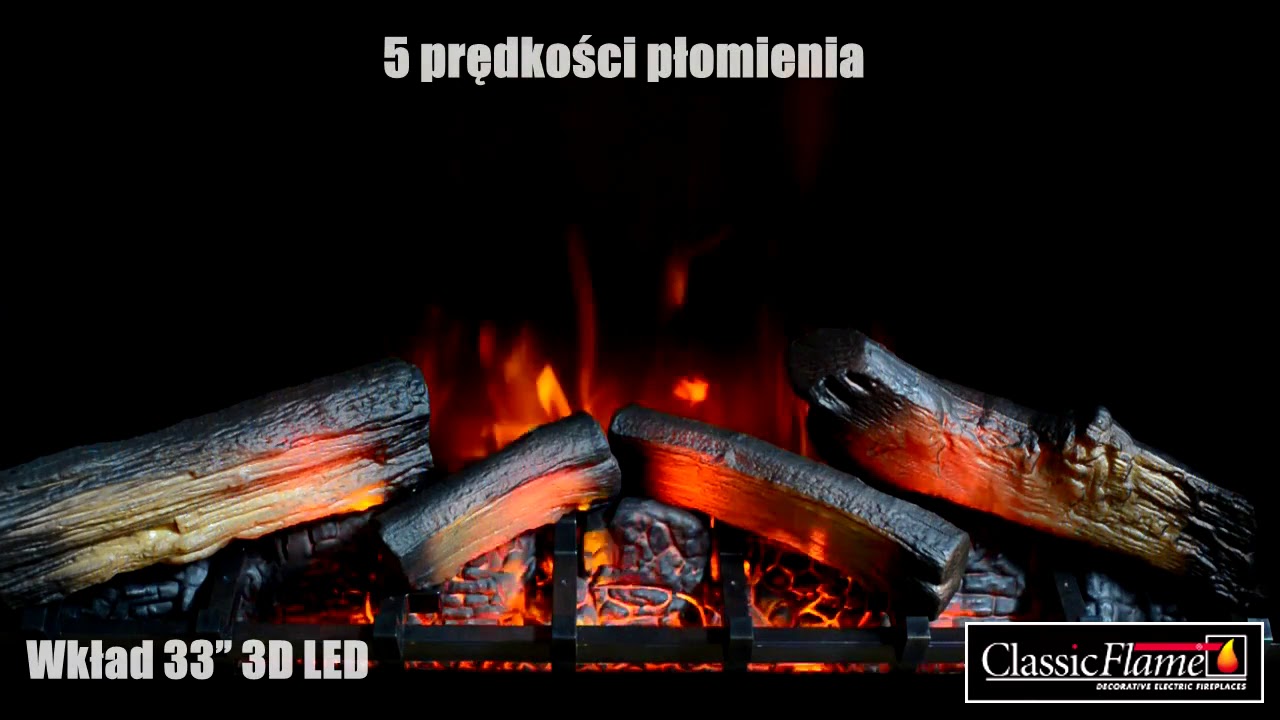 Classic Flame Wkład elekrtyczny 33 3D LED