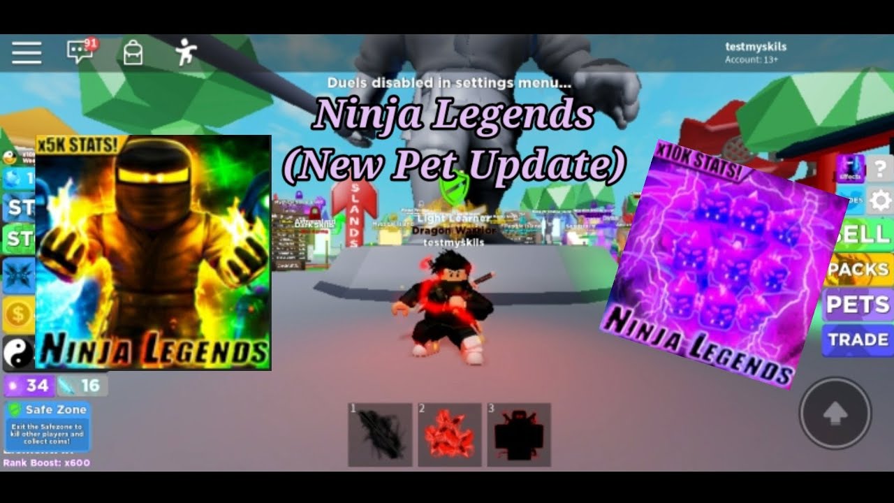 Roblox Ninja Legends new pet update ! - YouTube