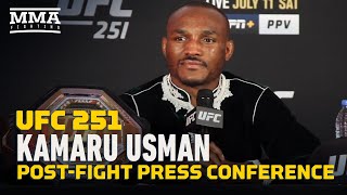 Ufc welterweight champion kamaru usman spoke to reporters after his
win over jorge masvidal in the main event of 251. subscribe:
http://goo.gl/dypsgh che...