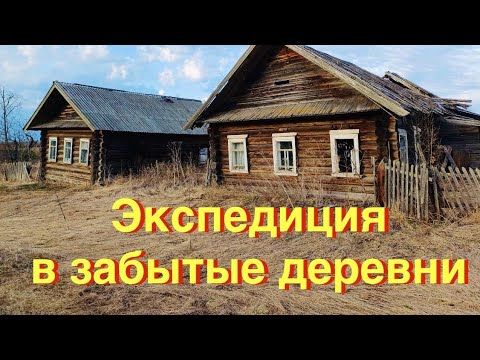 Заброшенная деревня в Костромской области Дома хоромы в глуши Все оставлено