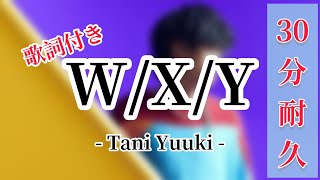 【30分耐久 作業用BGM】「W/X/Y」Tani Yuuki　歌詞付き