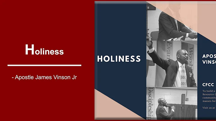 Full Audio | Holiness | Apostle James Vinson Jr
