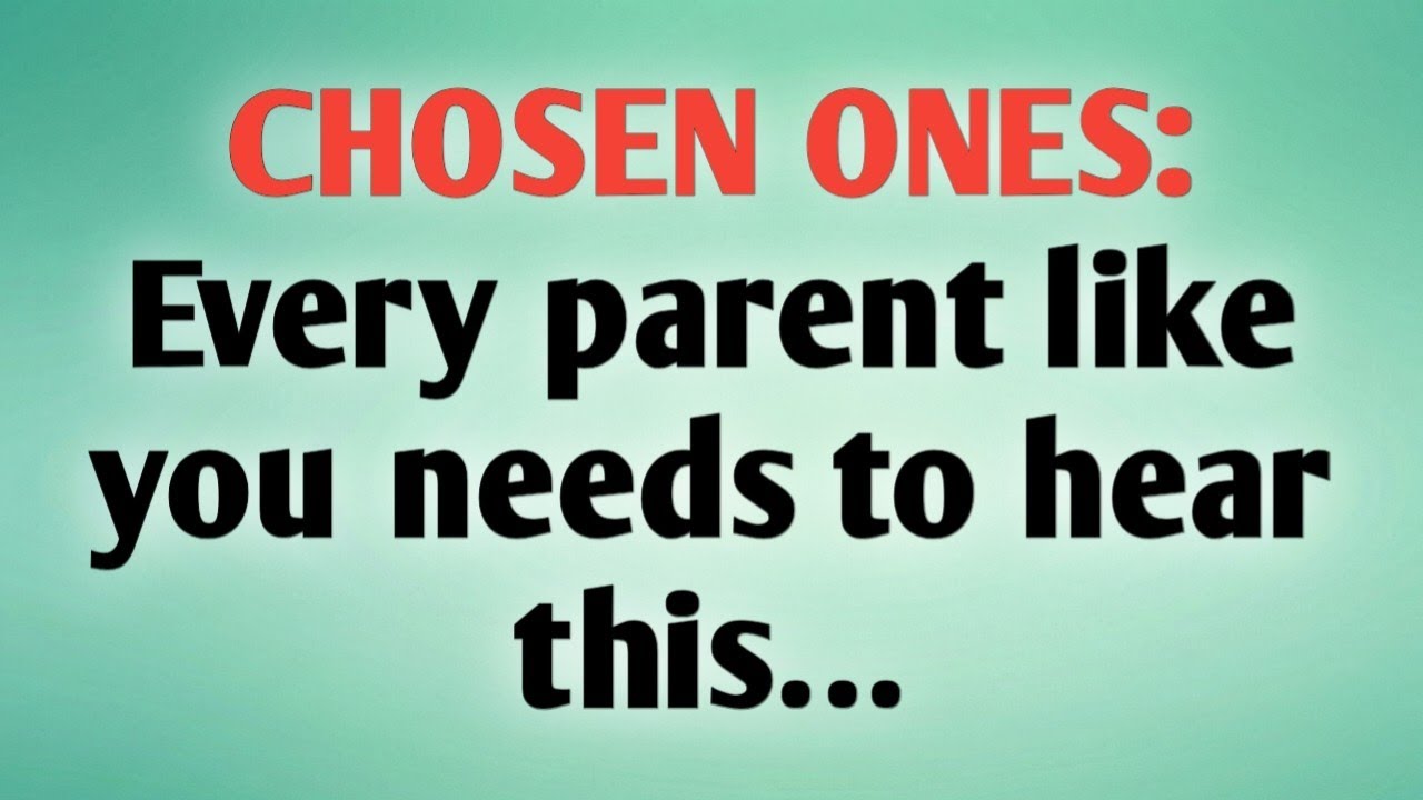 📃 CHOSEN ONES: Every parent like you needs to hear this…