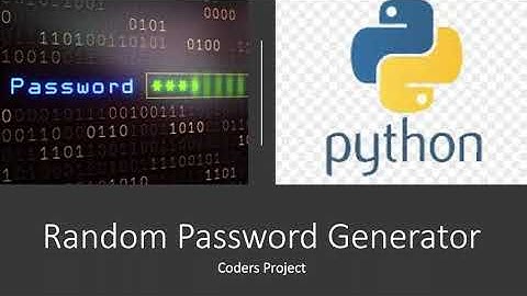 Random Password Generator using Python (Part2)