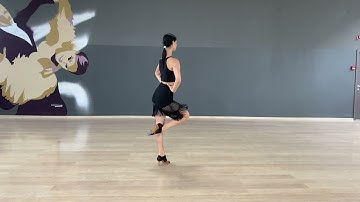 Джайв, основное движение(звено + шассе) + поврот, женская партия Н-5