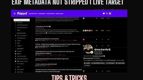 🚨 EXIF Metadata Not Stripped  -  Live Target PoC 🚨