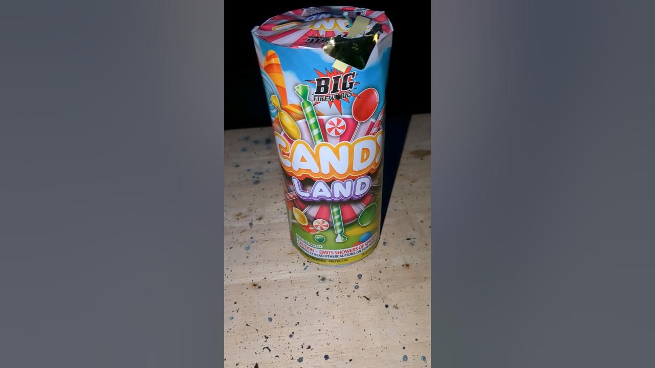 Candy land firework fountain by Big fireworks. - YouTube