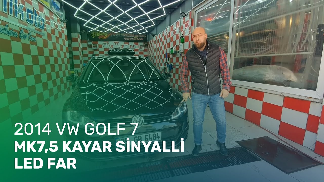 2014 Volkswagen Golf MK7 // MK7,5 Kayar Sinyalli Led Far Uygulamamız