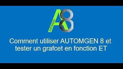 Automatisme AUTOMGEN 8