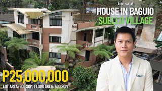 For Sale: Elegant 5-Bedroom House in Suello Village Baguio | Bachelor’s Pad   Garden   2-Car Garage