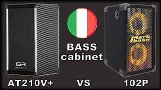 GRBass AT210V+ VS Mark Bass 102P - Italian Bass Cab Battle