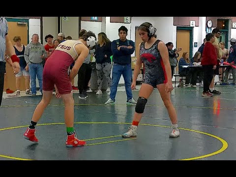 WMS Girl VS FSUS Boy 2, RiverSprings Middle School Wrestling Meet