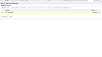 Importing SCORM Courses