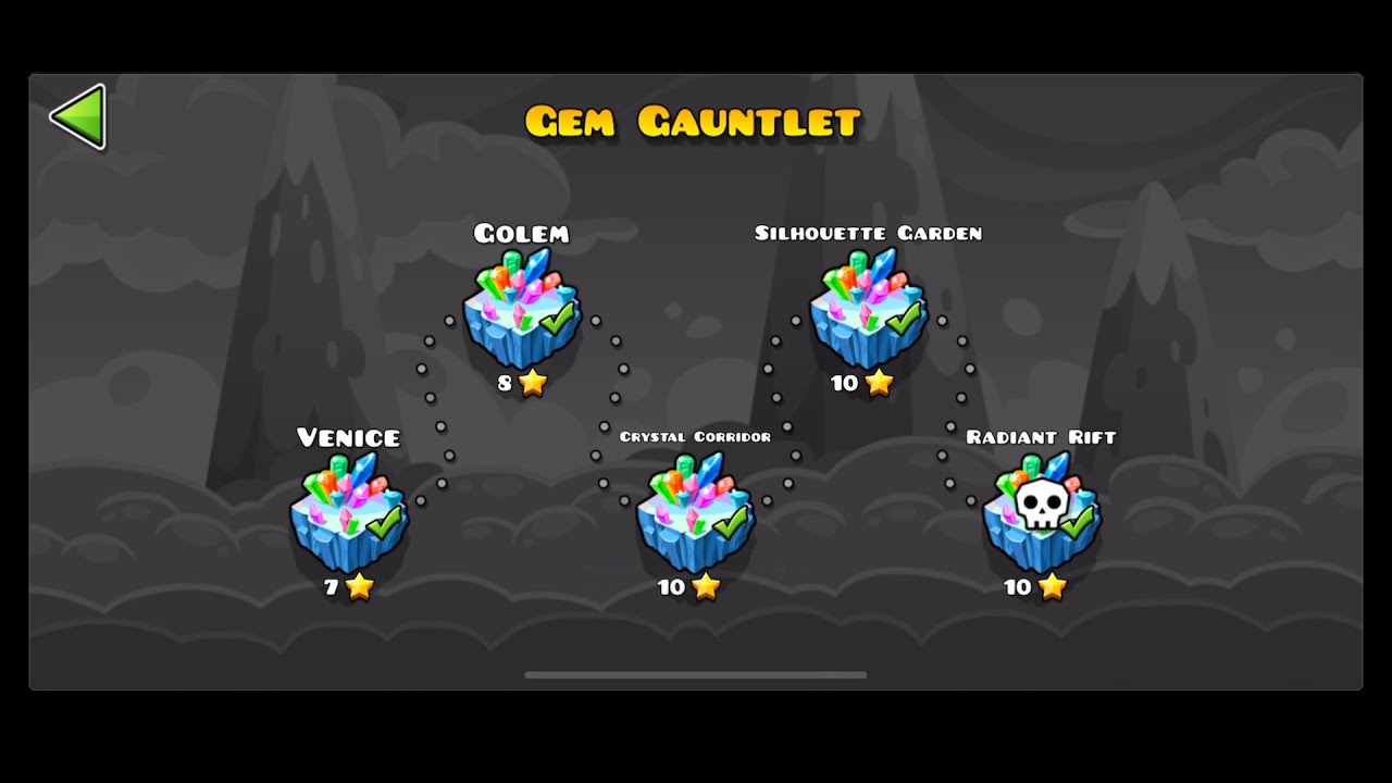 Geometry Dash: "Gem Gauntlet" [All Coins]