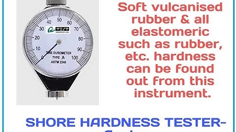 Shore A Hardness Tester- Analog| Q-Test | Amith Garment Services