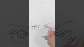 Gojo x Sukuna | Jujutsu Kaisen | How To Draw Gojo x Sukuna | eyes | #shorts