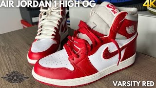 Air Jordan 1 Varsity Red Chenille On Feet Review - YouTube モール NikeAirJordan1 Red/Chenille Varsity High スニーカー