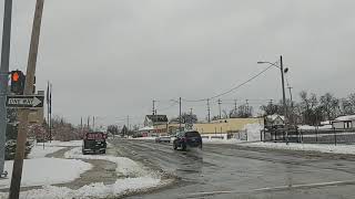 Flint Michigan. Downtown - Court St.  January 26, 2021