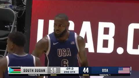 SOUTH SUDAN vs USA | USAB SHOWCASE | FULL GAME HIGHLIGHTS | July 20, 2024 USA Basketball team