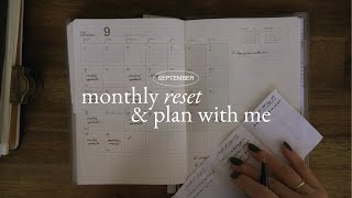 september plan with me & monthly reset ✸ small business goal setting