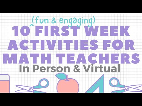 10 First Day Activities for Math Teachers (In Person & Virtual)