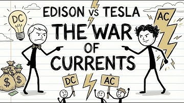The Crazy Battle Between Edison & Tesla - Explained in Stick Figures