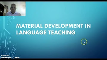 Principles  for developing materials for the teaching of second language