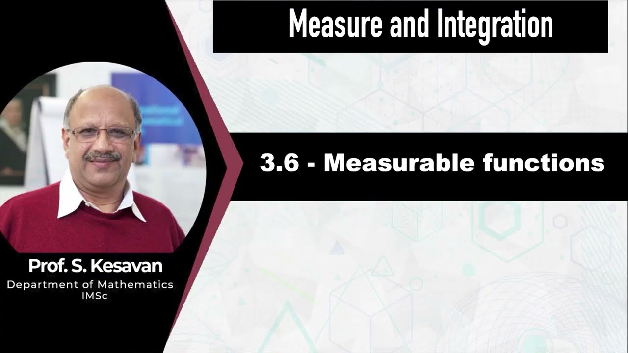 3.6 - Measurable functions