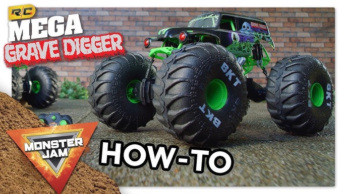 Monster Jam Official Grave Digger Vs Megalodon Racing Rivals Remote Control Monster  Trucks - 1:24 Scale - 2 Pk : Target