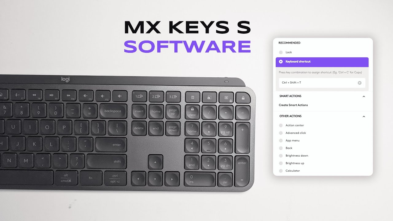 Logitech MX Keys S Keyboard - Logi Options+ Software Review 