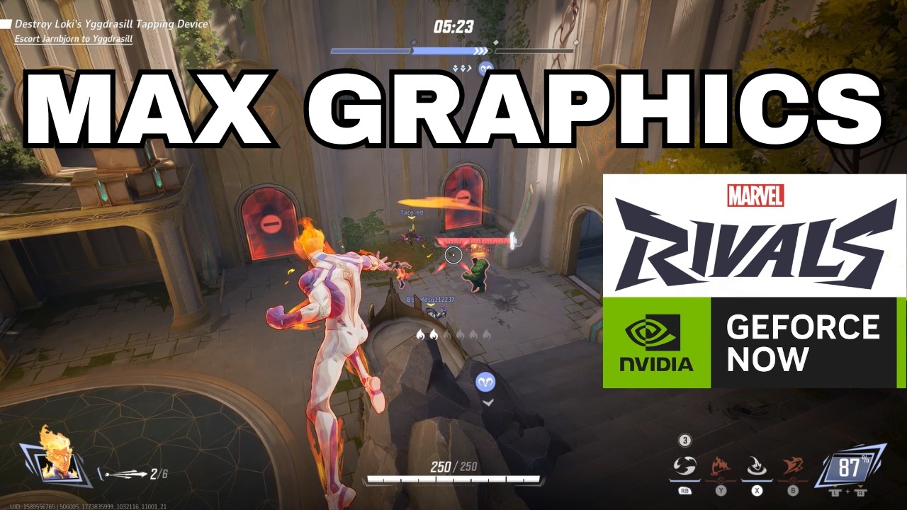 Marvel Rivals Nvidia Marvel Rivals Max Graphics Gameplay on Nvidia GeForce NOW - YouTube