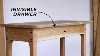 Making A Live Edge Table With An Invisible Drawer