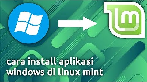 cara install aplikasi windows di linux