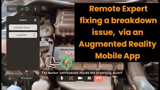 Remote expert call for on-field technical support with live object tracking