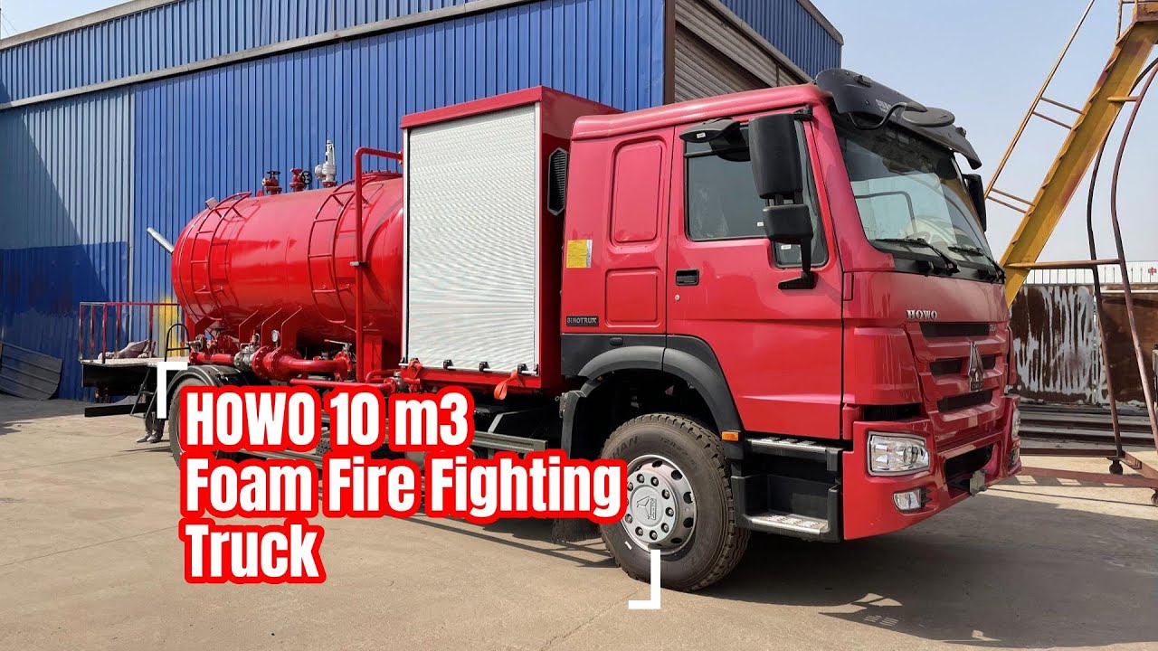 SINOTRUK HOWO 10 m3 10 Tons Foam Fire Fighting Truck