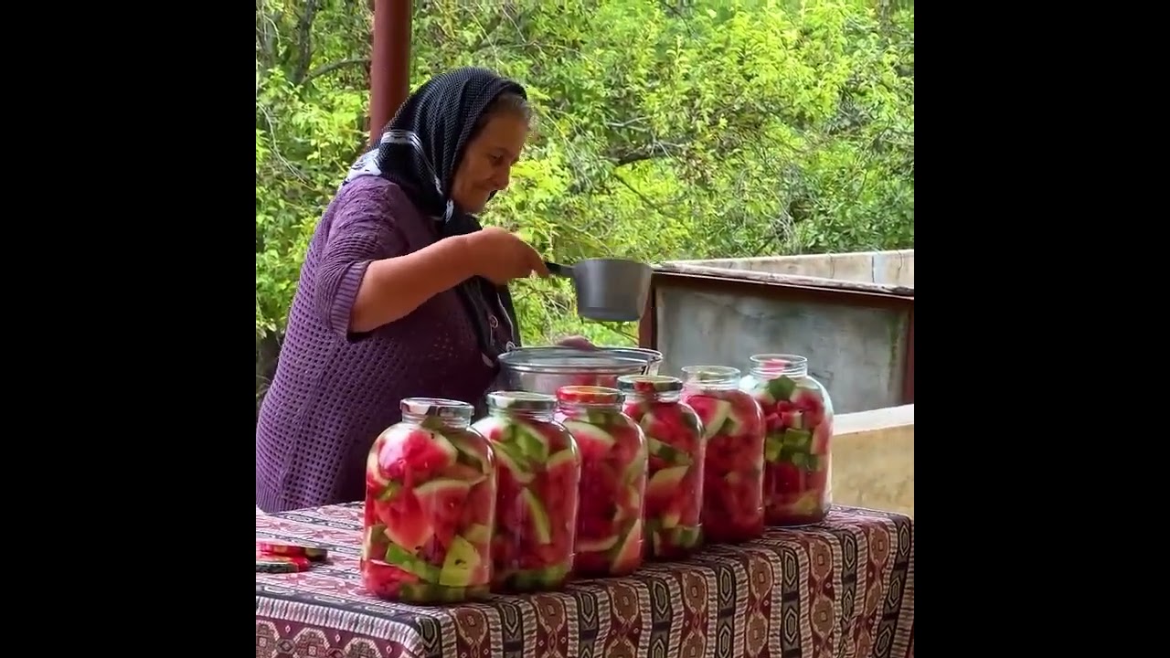 Comment conserver une pastèque fraîche pendant un an - PAS DE VINAIGRE.Jus de pastèque 100% naturel.