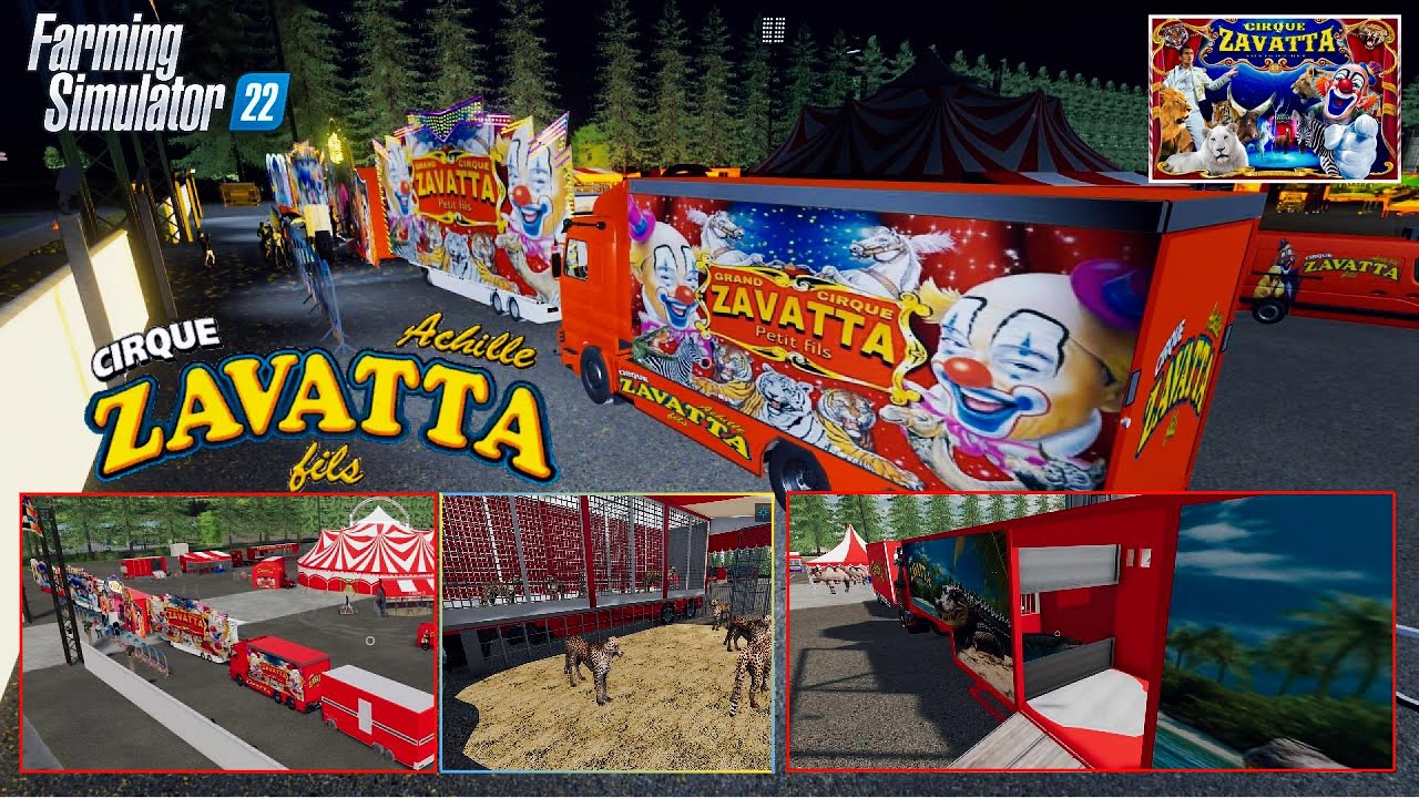 Arriva il circo zavatta su fs22 con tanti animali