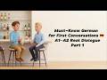 Must-Know German for First Conversations 🇩🇪 | A1–A2 Real Dialogue | Part 1
