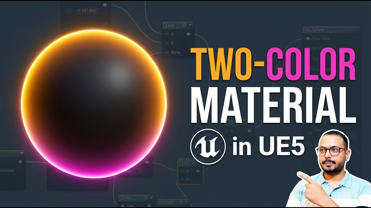 How to Create a Two-Color Material in Unreal Engine 5 - YouTube