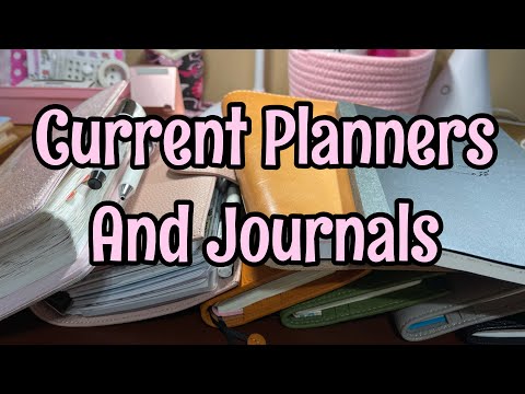 Currently In Use Planners and Journals