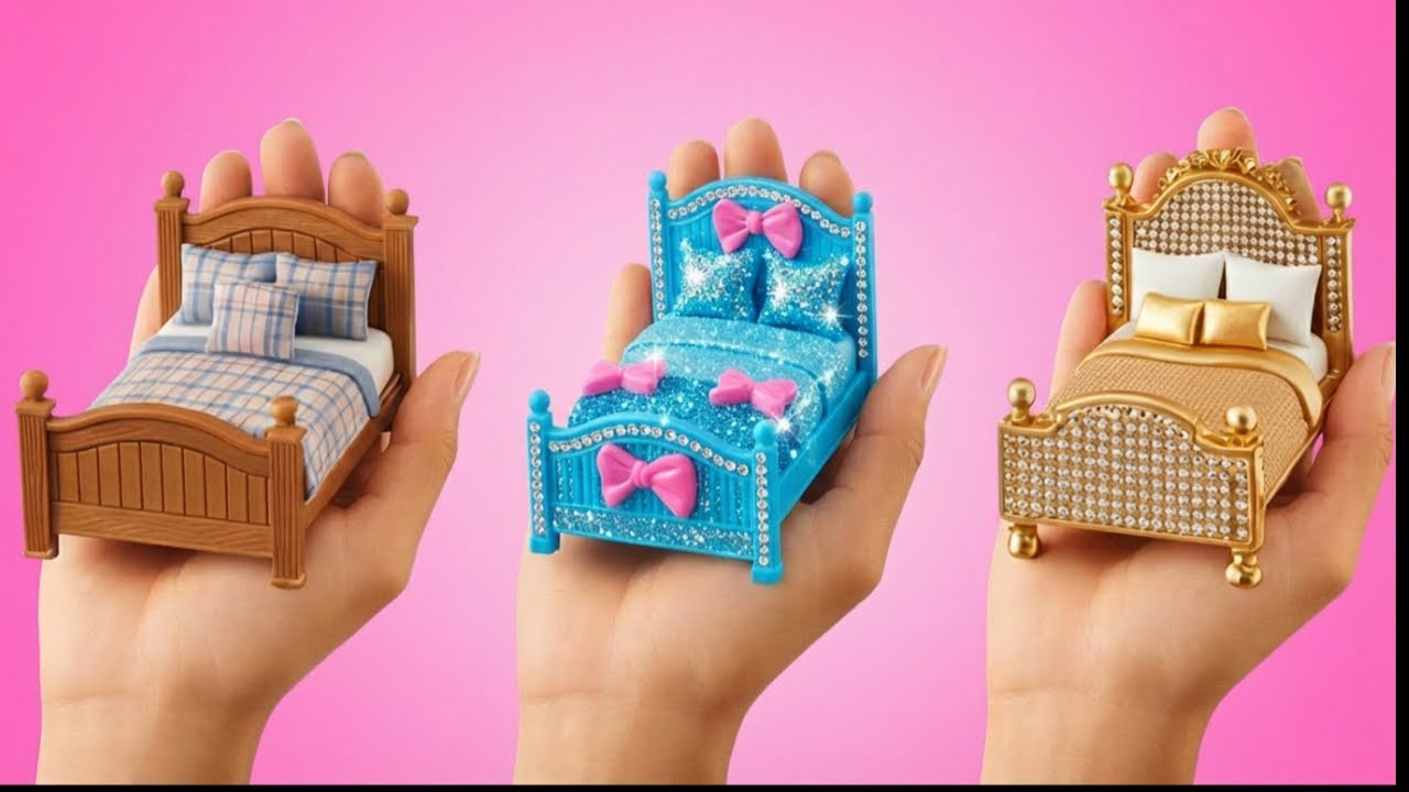 من ميزانية محدودة إلى الملياردير: بيت دمى من الكرتون الصغير 🤩 تحويل غرفة الأحلام