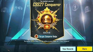 4TH Paid Conqueror DONE In Solo TPP ✅ C9S27 | Conqueror Animation Status | Conqueror Push| 4K 90FPS